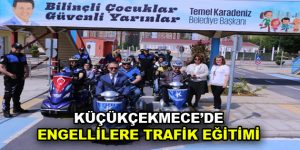 Küçükçekmece’de engellilere trafik eğitimi