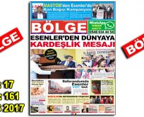 BÖLGE GAZETESİ 161. ”MAYIS-2017” SAYISI ÇIKTI