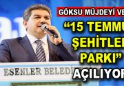Esenler Belediye Başkanı Mehmet Tevfik Göksu, Dörtyol Meydanı’nda Ramazan etkinliklerinde