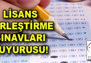 LİSANS YERLEŞTİRME SINAVLARI DUYURUSU! Bilindiği gibi, 10-11 ile 17-18 Haziran