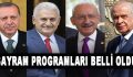 Liderlerin Bayram Programı Belli Oldu