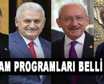 Liderlerin Bayram Programı Belli Oldu