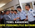 Karadeniz, belediye personeliyle bayramlaştı