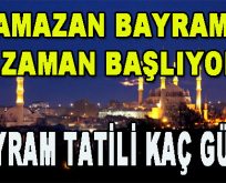 Bayram ne zaman başlıyor? Bayram tatili kaç gün?