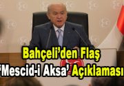 MHP Lideri Devlet Bahçeli düzenlediği basın toplantısında konuşuyor. MHP Genel