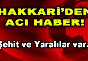 Hakkari’den Acı Haber! Şehit ve Yaralılar Var… Hakkari’nin Çukurca ilçesinde