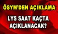 ÖSYM açıkladı!LYS Sonuçları Bugün Saat Kaçta Açıklanacak?