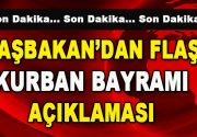 Başbakan’dan Flaş Kurban Bayramı Açıklaması Başbakan Binali Yıldırım, vatandaşların en