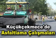 Küçükçekmece’de yollar yenileniyor. Belediye ekipleri asfaltlama çalışmaları ile bozulan yolları