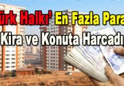 Türk Halkı en çok parayı kira ve konuta harcadı. Ajans