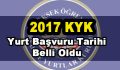 2017 KYK Yurt Başvuru Tarihi Belli Oldu