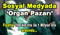 Sosyal Medyada Organ Pazarı ‘Fiyatlar 100 bin lira ila 1 milyon arası’