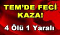 TEM’de Feci Kaza: 4 Ölü 1 Yaralı