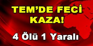 TEM’de Feci Kaza: 4 Ölü 1 Yaralı