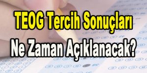 TEOG Tercih Sonuçları Ne Zaman Açıklanacak?