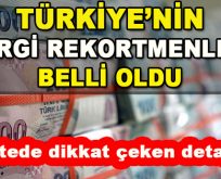 Türkiye’nin Vergi Rekortmenleri Belli Oldu