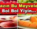 Bu Yaz Bol Bol Bu Meyveleri Yiyin…