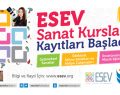 ESEV Sanat Kursları kayıtları devam ediyor