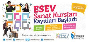 ESEV Sanat Kursları kayıtları devam ediyor