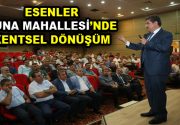 Esenler Belediye Başkanı Mehmet Tevfik Göksu, Tuna Mahallesi sakinleri ile