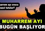 Muharrem ayı bugün başlıyor. Muharrem ayı Peygamber Efendimiz (S.A.V) tarafından