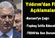 Başbakan Binali Yıldırım’dan gündeme dair flaş açıklamalar… Başbakan Binali Yıldırım