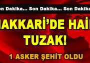 Hakkari’de Hain Tuzak! 1 Asker Şehit Oldu Son dakika haberine