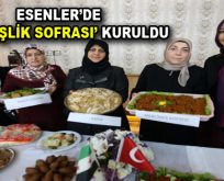 Türk ve Suriyeli kadınlar, Esenler’de “Kardeşlik Sofrası” kurdular