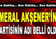 Meral Akşener’in Yeni Partisinin İsmi Belli Oldu Meral Akşener’in yeni