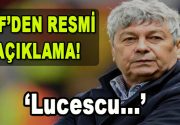 TFF’den Resmi Açıklama! Lucescu… Türkiye Futbol Federasyonu’ndan resmi ‘Lucescu’ açıklaması