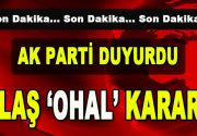 AK Parti Grup Başkanvekili Mustafa Elitaş’ta flaş OHAL açıklaması geldi.