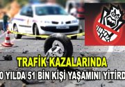 Trafik Kazalarında 10 Yılda 51 Bin Kişi Yaşamını Yitirdi Son