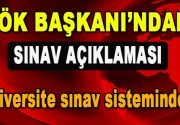 YÖK Başkanı’ndan Üniversite Sınavı Açıklaması YÖK Başkanı Yekta Saraç’tan üniversite