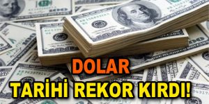 Dolar tarihi rekor kırdı!