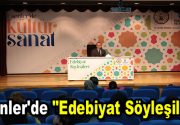 Esenler Belediyesi Kültür İşleri Müdürlüğü’nün düzenlediği “Edebiyat Söyleşileri” programına katılan Yazar