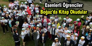 Esenlerli öğrenciler Boğaz’da kitap okudular