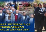 AK PARTİ PÜTÜRGE İLÇE TEŞKİLATINDAN MAHALLE ZİYARETLERİ AK Parti Pütürge