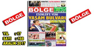 BÖLGE GAZETESİ , YIL:17 , SAYI: 168 , ”ARALIK-2017”