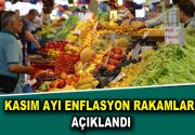 Kasım ayı enflasyon rakamları açıklandı Eflasyon Kasım ayı içerisinde artış