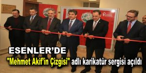 Esenler’de “Mehmet Akif’in Çizgisi” adlı karikatür sergisi açıldı