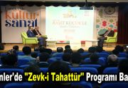 Esenler Belediyesi Kültür İşleri Müdürlüğü’nün düzenlediği Zevk-i Tahattür programının ilk konuğu Prof.