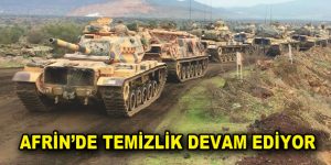 Afrin’de temizlik devam ediyor…