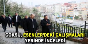 Göksu, Esenler’deki çalışmaları inceledi