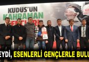 Kudüs Direnişin Kahramanı Cüneydi, Esenlerli gençlerle buluştu Kudüs direnişinin kahramanı