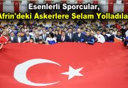 Esenlerli sporcular, kurban kesip dua ederek Zeytin Dalı Harekâtı’nda Mehmetçiğimizin