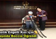 “Spastik engelli kızı için 55 yaşında boccia öğrendi” 55 yaşındaki