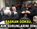 Başkan Göksu, halk meclisinde vatandaşlar buluştu