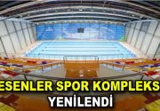 Bakım onarım çalışmaları içerisinde yer alan Esenler Kemer Spor Kompleksi’nde çalışmalar