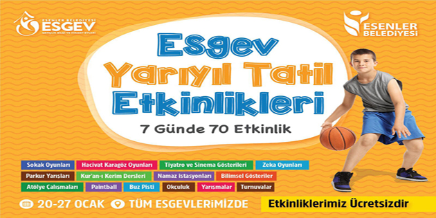 ESGEV Yarıyıl Tatil Etkinlikleri