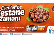 Esenler’de Kestane Festivali Esenler Belediyesi, Dörtyol Meydanı’nda vatandaşlara tonlarca kestane